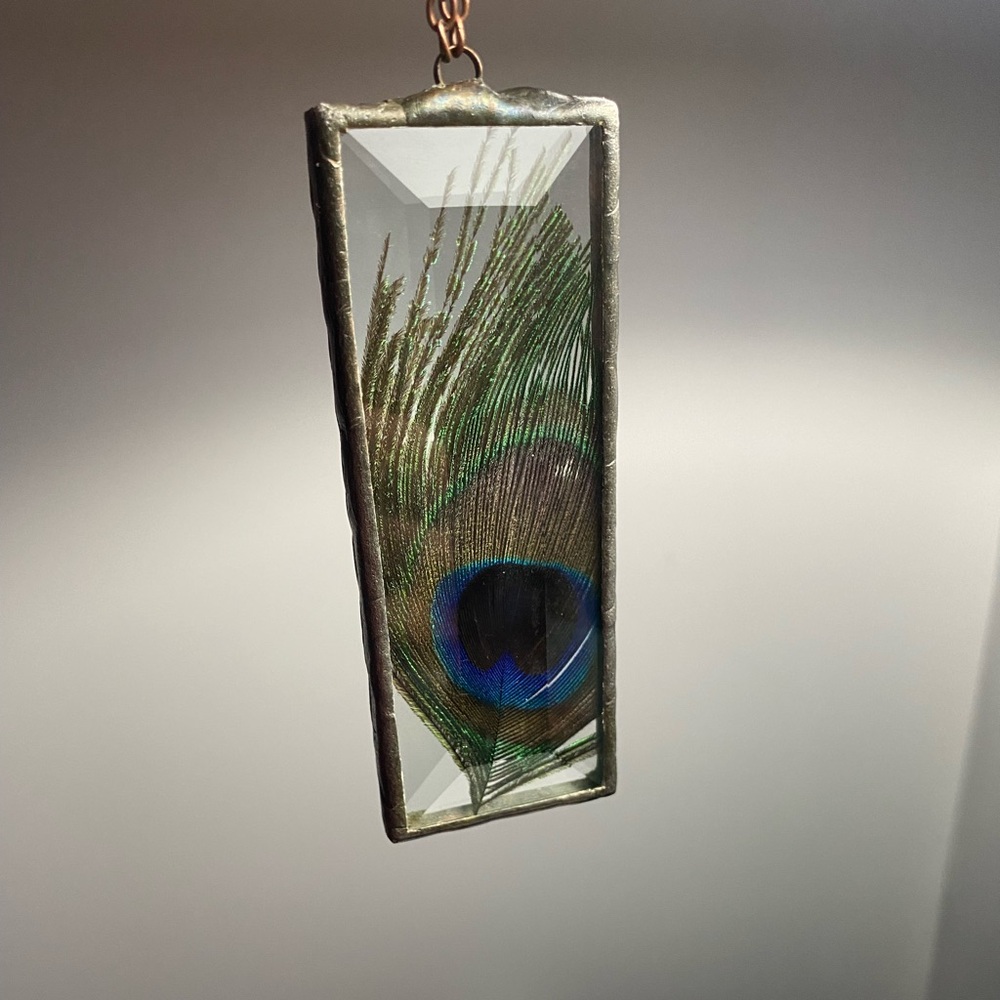 Peacock Feather Stained Glass